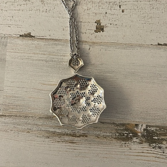 Judith Jack Sterling Silver Marcasite Large Statement Pendant Necklace - Picture 9 of 10